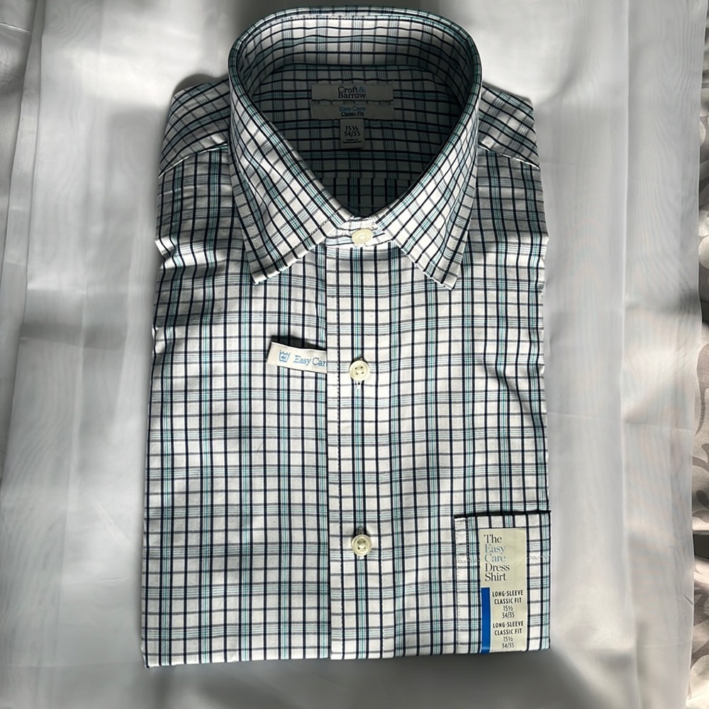 NWT Croft&Barrow long sleeve classic fit